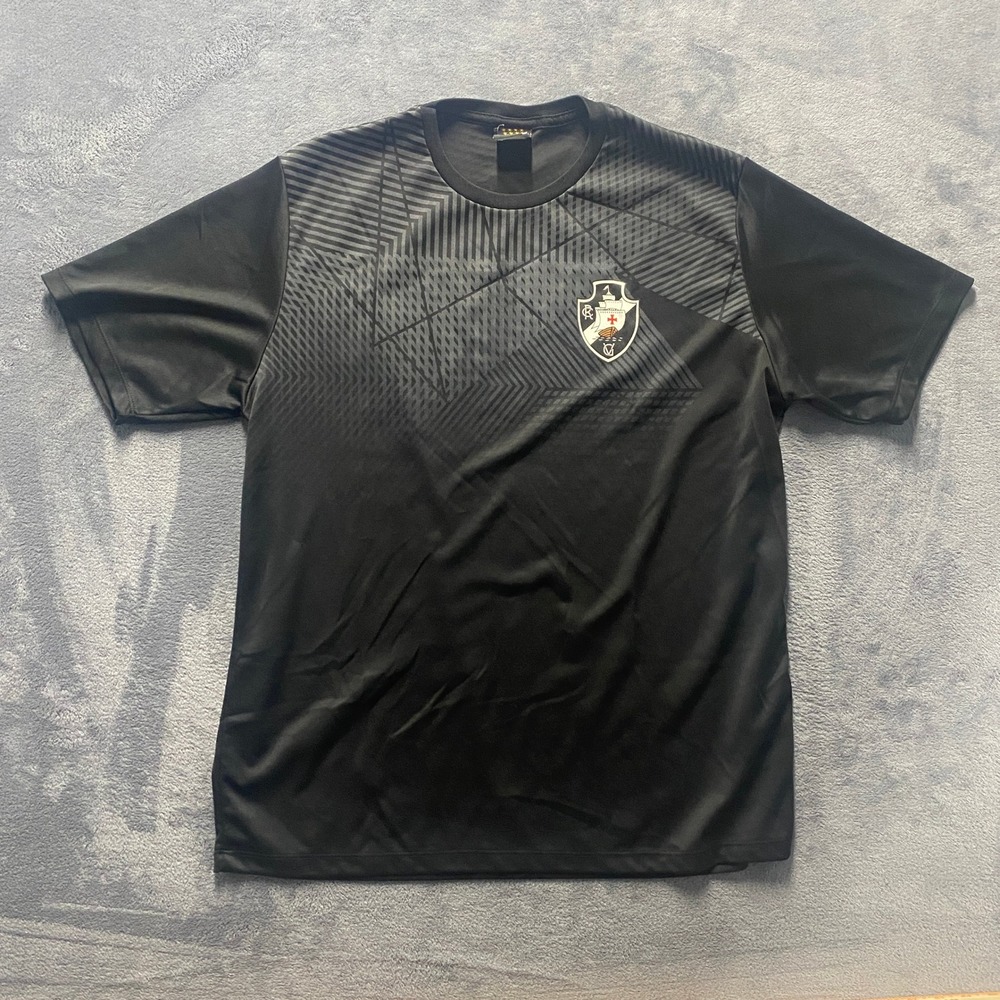 Braziline Vasco da Gama Soccer Jersey Mens XL Black Excellent Graphic‎ Crest